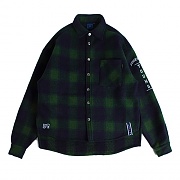 FOREVER YOUNG CHECK SHIRT JACKET_GREEN