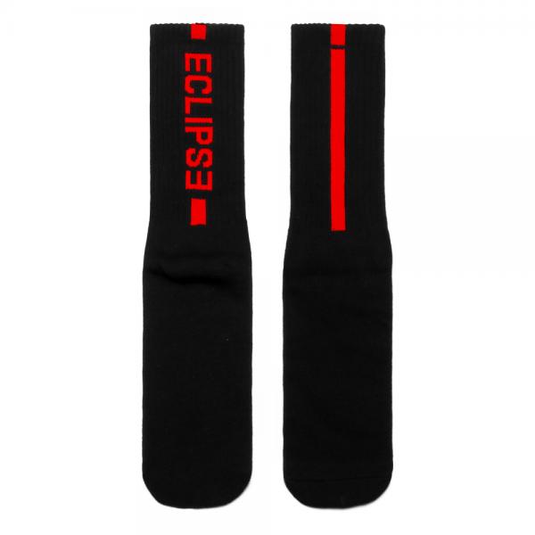 [NYPM] ECLIPSE SOCKS (BLK-RED)