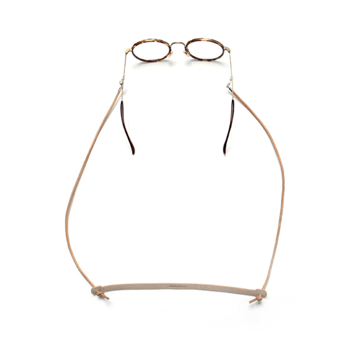 (Unisex) Vegetable Leather Glasses Strap_Camel