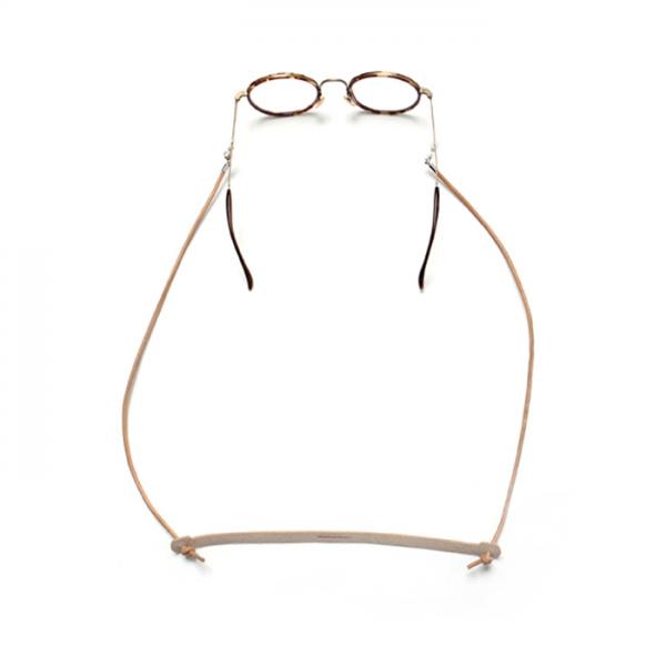(Unisex) Vegetable Leather Glasses Strap_Camel