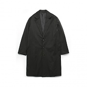 (Unisex) Oversize Basic Single Coat_Black