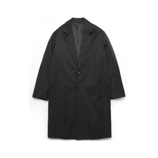(Unisex) Oversize Basic Single Coat_Black