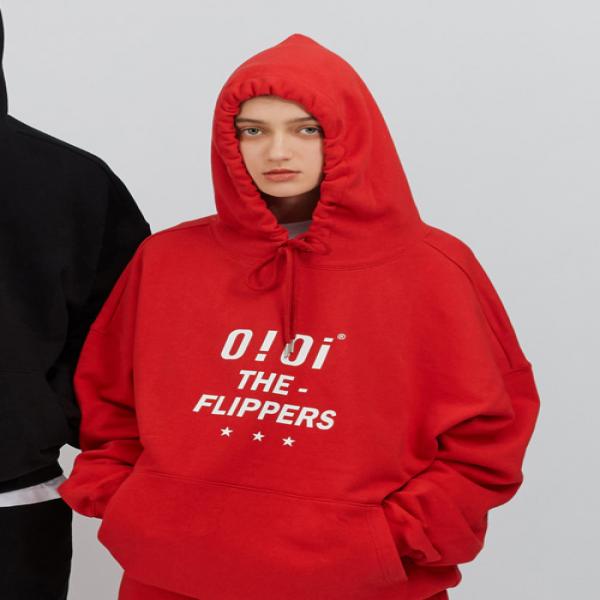 O!Oi FILPPERS HOODIE-RED