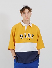 O!Oi RUGBY T -SHIRTS-YELLOW