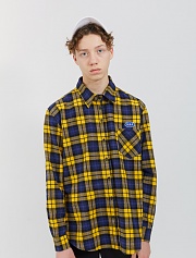 O!Oi FLIPPERS CHECK SHIRTS-YELLOW