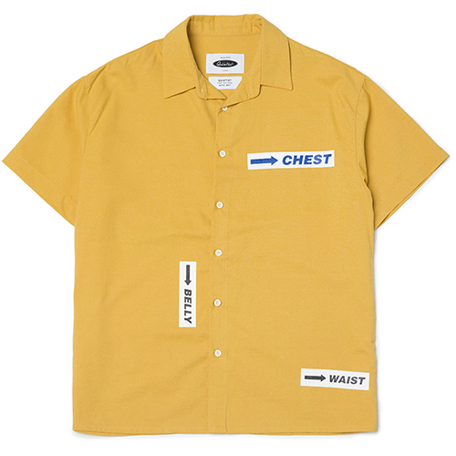 Body Part Logo Plain Shirts (yellow)