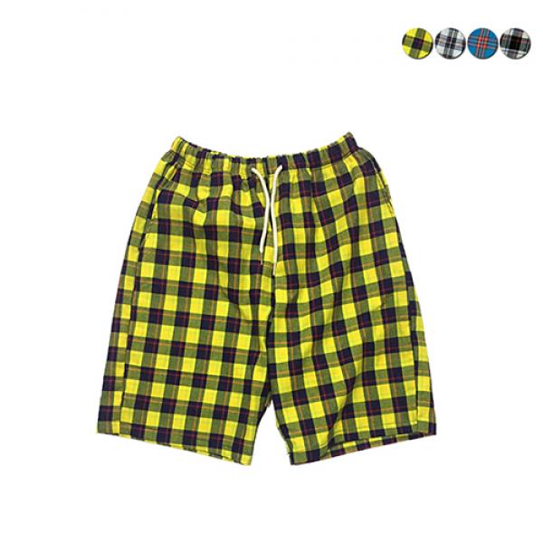 Overfit Check Shorts(4color)(unisex)