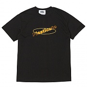 PLASTICATE Round logo 1/2 T-Shirts (black)