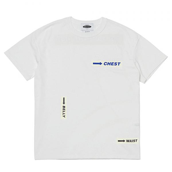 Body Part Logo 1/2 T-Shirts (white)