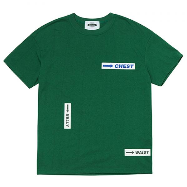 Body Part Logo 1/2 T-Shirts (green)