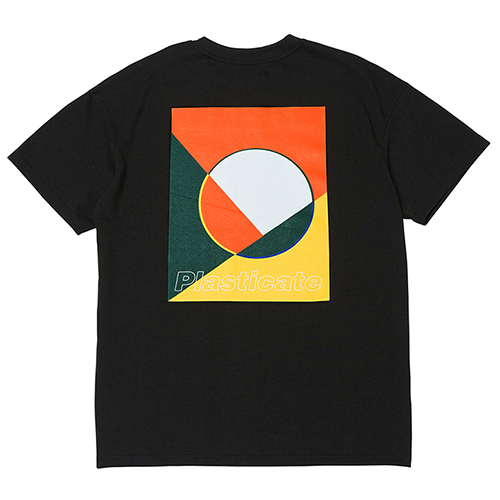 PLCT Geometry Logo 1/2 T-Shirts (black)