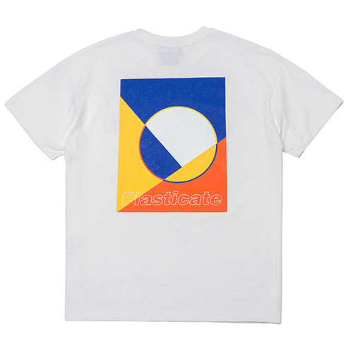 PLCT Geometry Logo 1/2 T-Shirts (white)