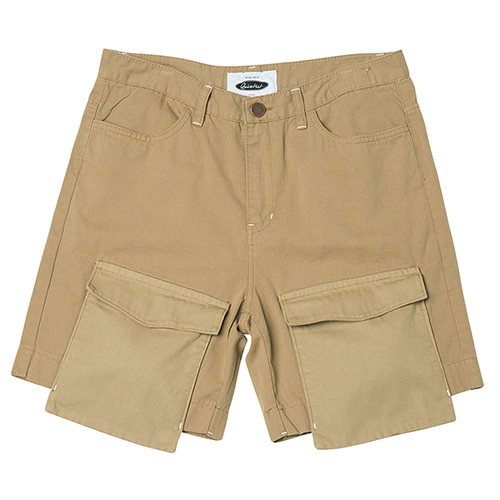Jut Pocket Over Cargo Shorts (beige)