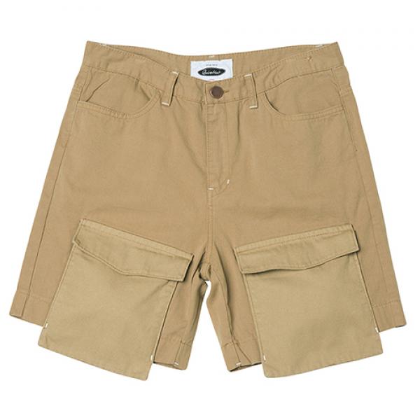 Jut Pocket Over Cargo Shorts (beige)