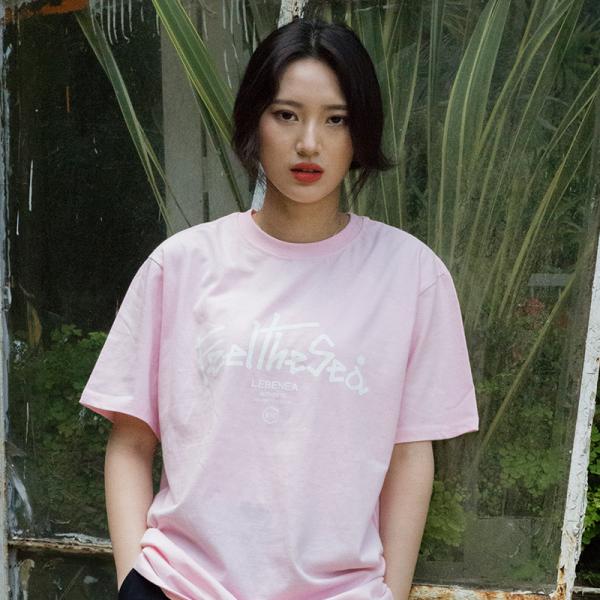 [Lebenea] Feel The Sea T-shirt_pink