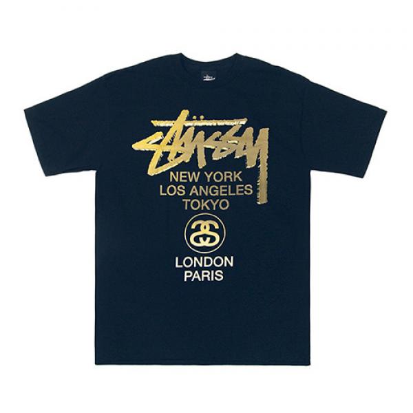 WT GOLD TEE-NVY