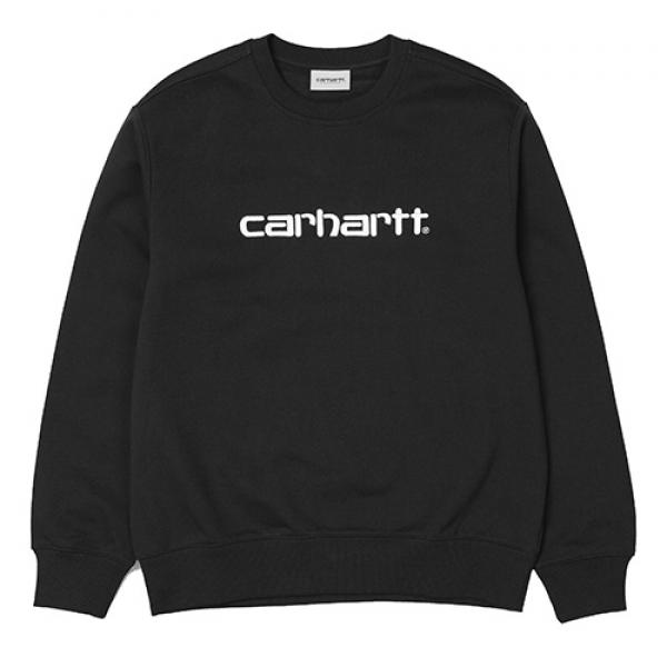 (I024679) CARHARTT SWEATSHIRT-BLACK/WAX