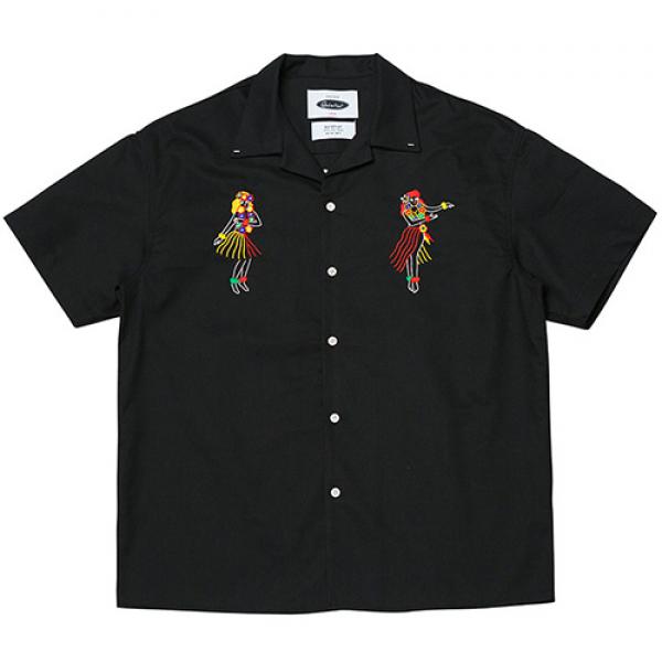 Waikiki Open-collar Shirts  (black)