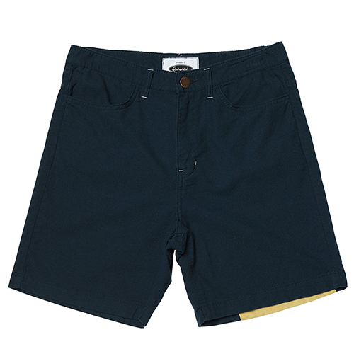 Multi Panel Plain Shorts  (navy)