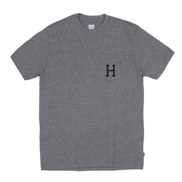 CLASSIC H POCKET TEE-GRY (BLK)