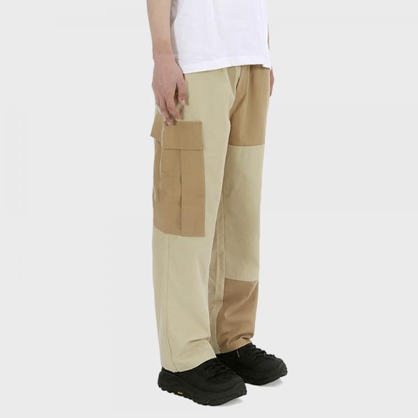 Wide-leg Cargo Pants [Beige]