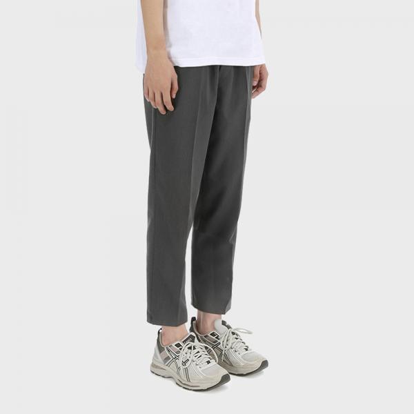 Tapered Band Trousers [Gray]