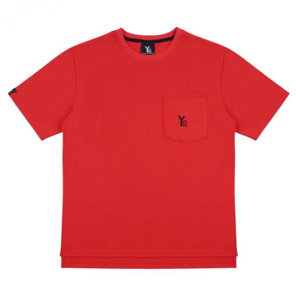 Poket Short Sleeved T-Shirt - Red