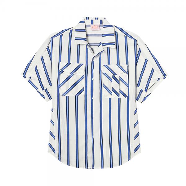 S8D04003 - OVER FIT STRIPE SHIRT [WHITE]