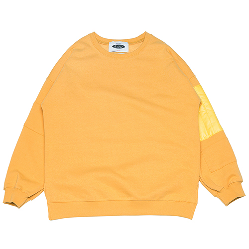Quilting Patch Sweat-shirts _yellow