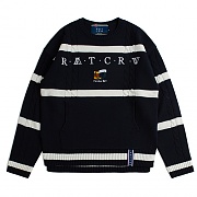 Round Neck Cable Knit_navy
