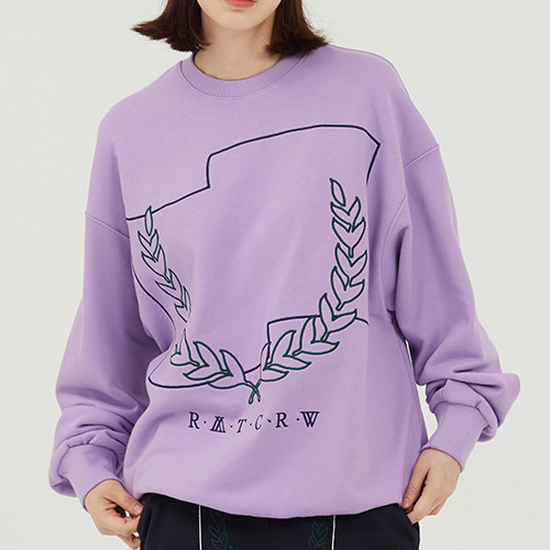 Laurel Crown Sweatshirt_purple