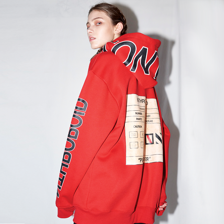 CONTROL HOODY(RED)