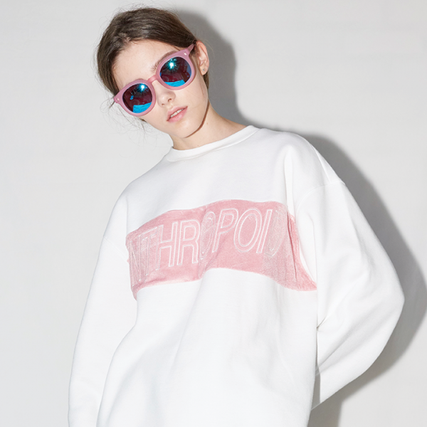 COLOR SWEAT SHIRT(WHITE)