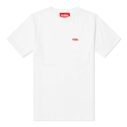 CLASSIC EMBROIDERED LOGO SS TEE-WHITE