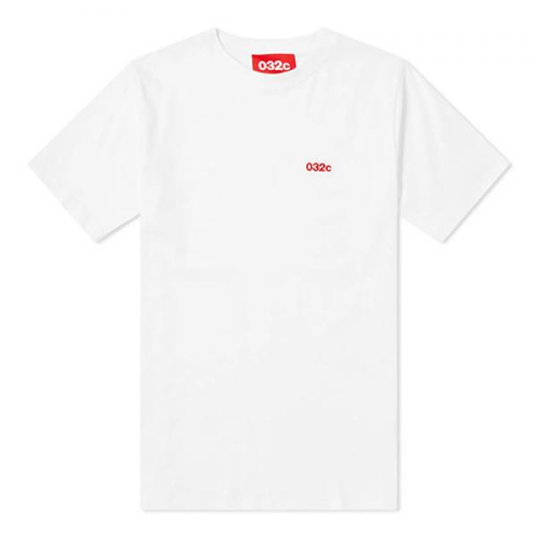 CLASSIC EMBROIDERED LOGO SS TEE-WHITE