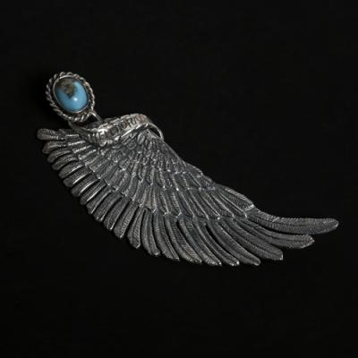 Eagle Wing with Turquise Pendant