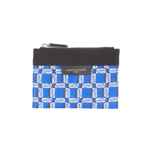 SMALL ALL-OVER RECTANGLE POUCH-BLUE