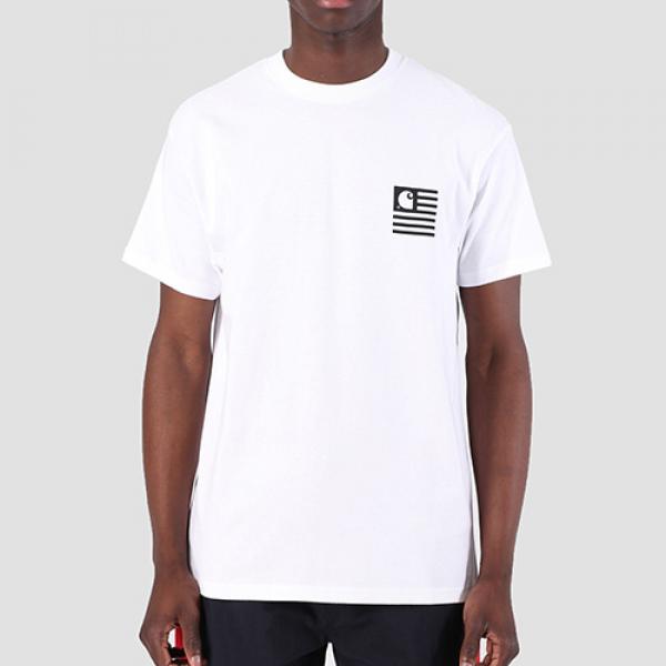 (I026409) STATE PATCH T-SHIRT-WHITE