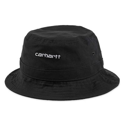 (I026217) SCRIPT BUCKET HAT-BLACK/WHITE