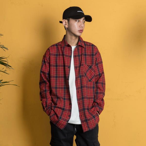 Archive flannel shirts (red)