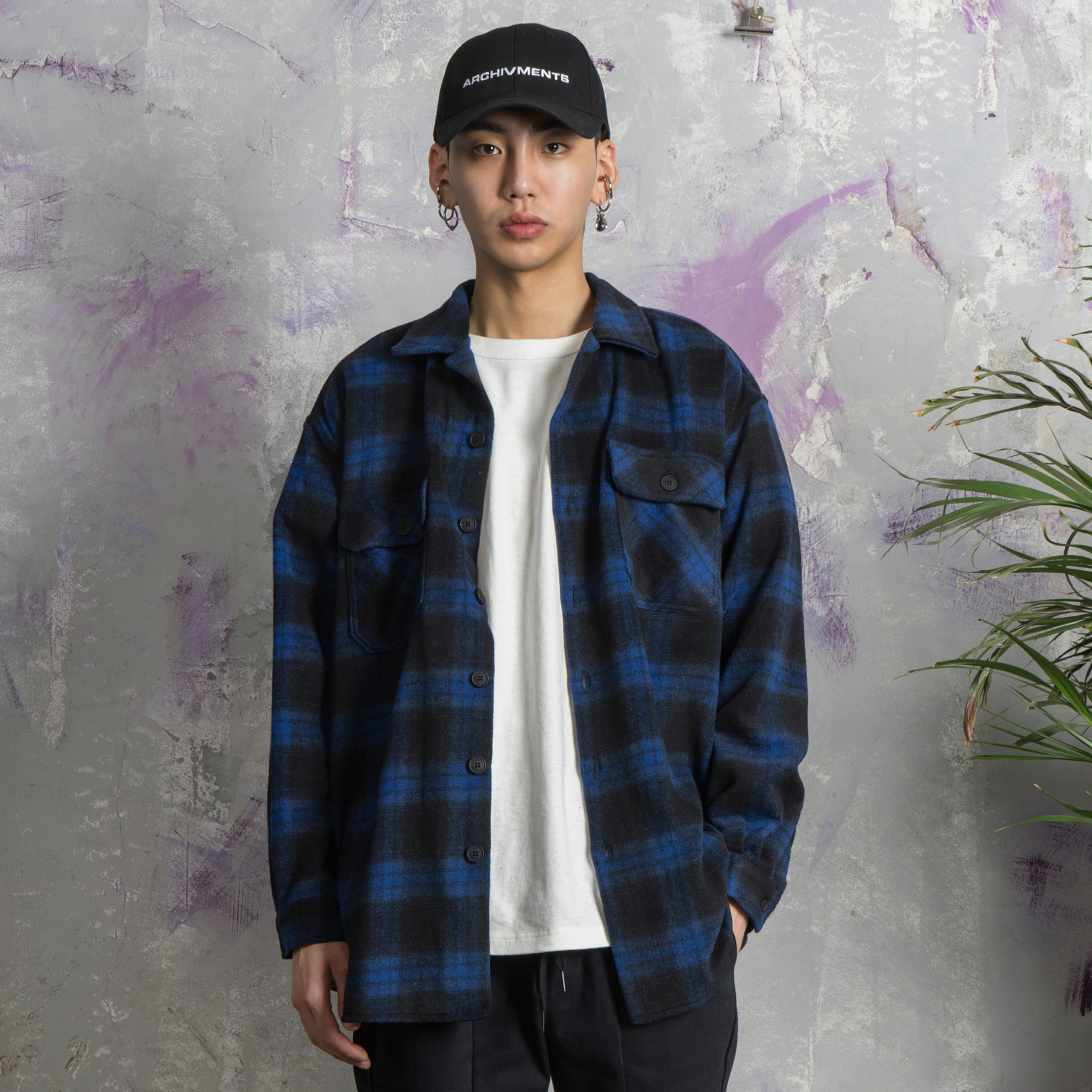 Archive HEAVYweight flannel shirts (blue)
