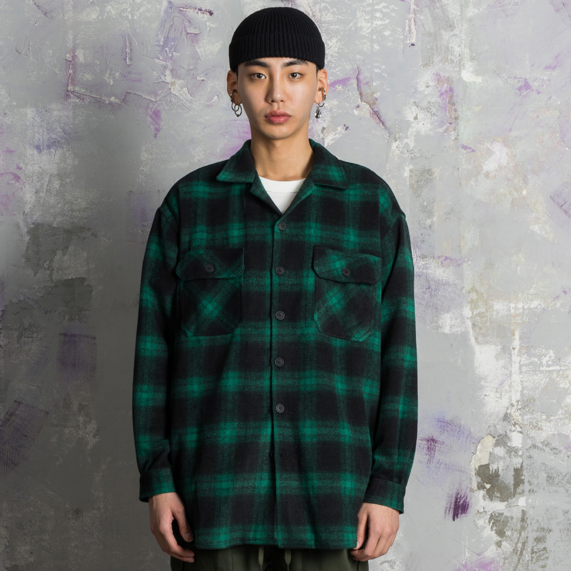 Archive HEAVYweight flannel shirts (green)