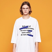 COLOR TAPE 3/4 T-SHIRT (WHITE)