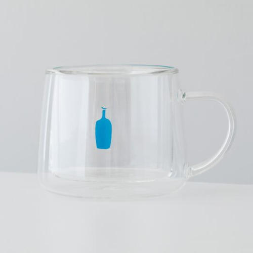 Blue Bottle Double Wall Glass Mug (8.5oz)
