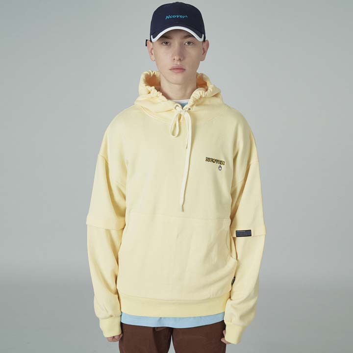 long sleeve hoodie-yellow