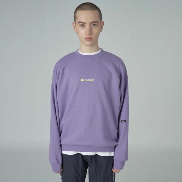 Overlap sweatshirt-purple