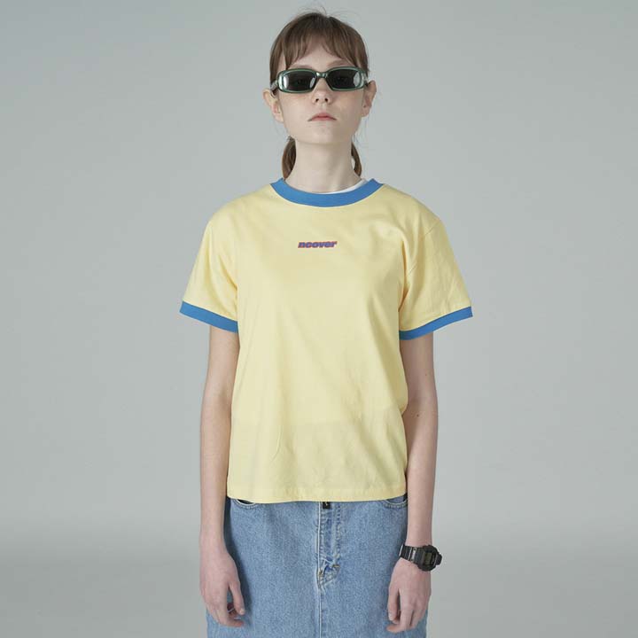 Ringer tshirt-yellow