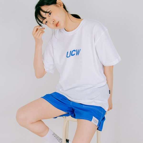 UCW Logo Back Side Printing t-shirt_white