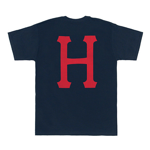 CLASSIC H POCKET TEE-NAVY/RED