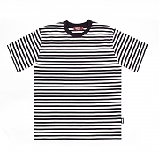 [Lebenea] One Stripe T-shirt_navy/white